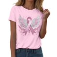 thumbnail image 3 of GZWYHT Pink Angel Wings Shirt，In October We Wear Pink Sweatshirt Support Survivor Breast Cancer Shirts For Women Sweatshirts Inspirational Tops Pink 3XL, 3 of 4