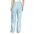 thumbnail image 3 of Naloa Cute Bunny Print Women’s Ultra-Soft Comfy Pajama Lounge Pants with Pockets & Drawstring, 3 of 8