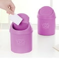 thumbnail image 3 of TaTaai 2Pcs Mini Desk Trash Can with Lid Swing-Lid Tiny Countertop Garbage Bin Small Table Top Plastic Covered Waste Basket for Desk, Small Garbage Can Desktop Trash Bin, Tabletop Waste Basket, 3 of 5