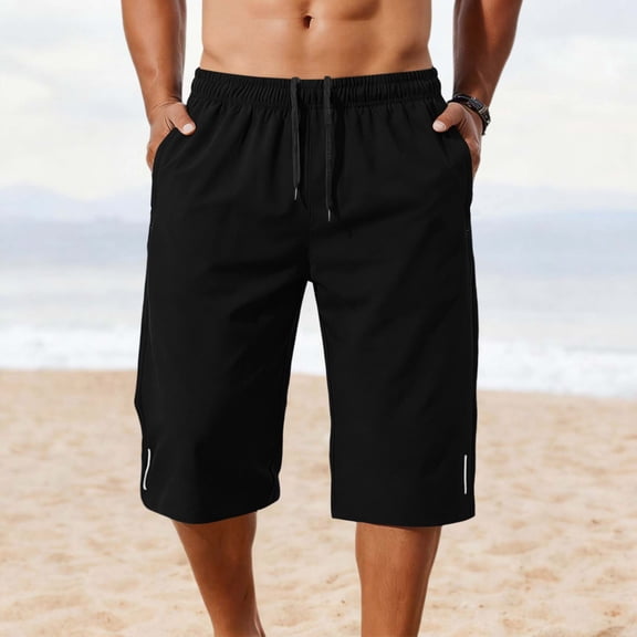 9 Inch Men Swim Trunks with Mesh Lining Quick Dry Breathable Pockets for Summer Beach Cruise Water Park Gym Running