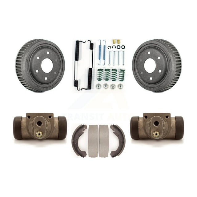 Transit Auto Rear Brake Drum Shoes Spring and Cylinders Kit for Car 1992-1999 Chevrolet K1500 with 10" Diameter K8N-100410