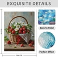 thumbnail image 3 of Diamond Art Kit for Adults, Basket Strawberries Daisies Rustic Scene Diamond Painting for Adults Beginners, 5D DIY Diamond Art Painting Kits, Colorful Diamond Painting Craft for Home Decor 12x16, 3 of 7