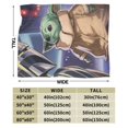 thumbnail image 2 of Manta de microfibra ultra suave YodA con estampado 3D de moda para todas las estaciones, para sofá, cama, manta cálida, perfecta para niños, adultos, regalo de cumpleaños familiar, 40 x 30 pulgadas, 2 of 5