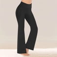 thumbnail image 5 of Turilly Women's Cozy Fleece Lined Flare Leggings High Waisted Thermal Yoga Pants for Winter Wear, 5 of 9