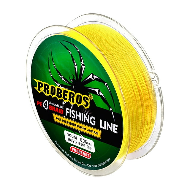 Top Pick,100 Meters Vigorous Horsefish Line 5 Colors PE Line 0.4#-2# Line Green Label,PENDANE,Yellow