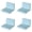 Blue, variant on Floating Shelves 4 x 4 x 3 Inch for Wall, Punch Wall Mount Shelf with Self Adhesive Hanger, Waterproof Plastic Floating Shelf for Living Room, Kitchen, Bathroom, Bedroom