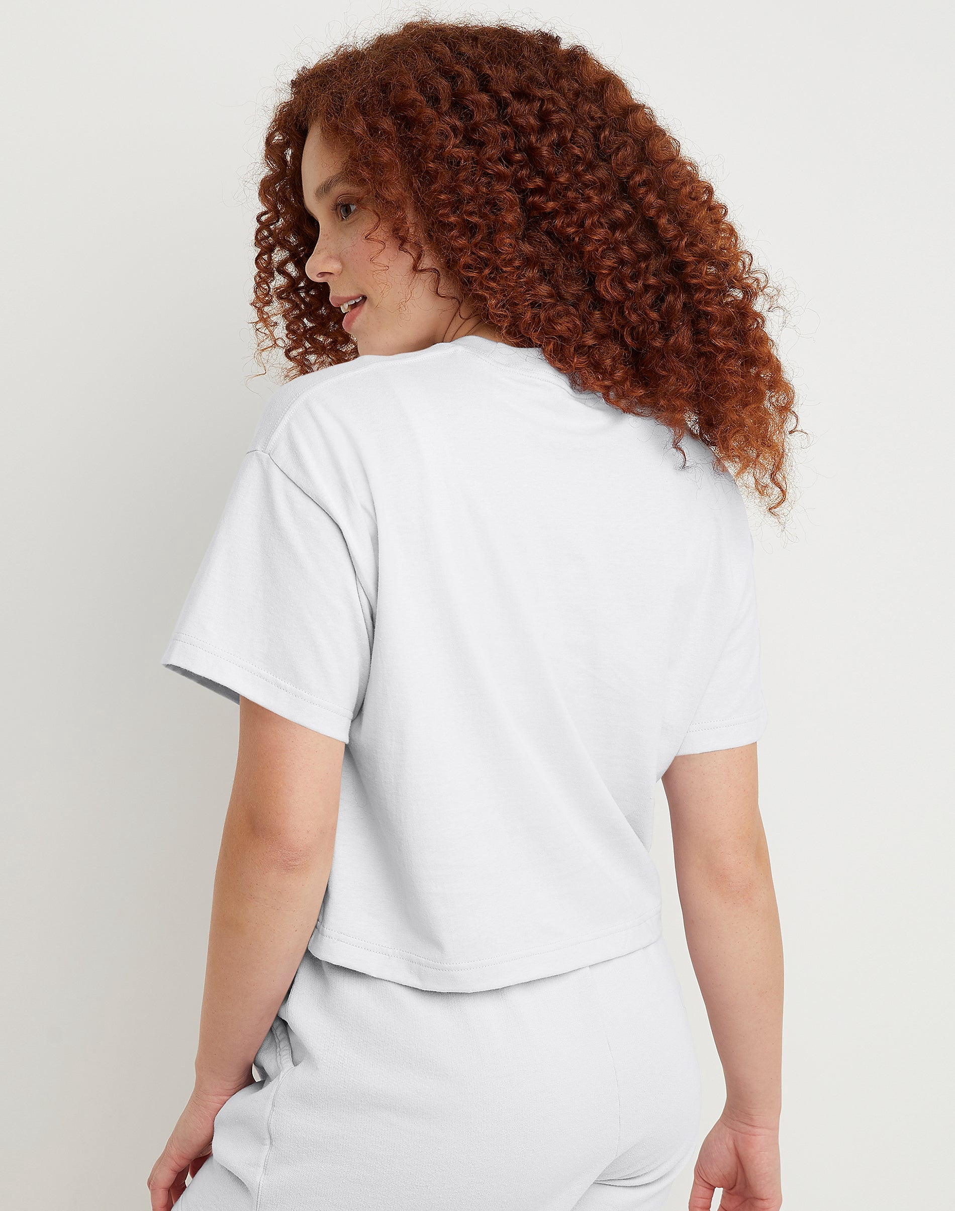 Hanes Cropped T-Shirt Originals Women's Short Sleeve Ringspun 100% Cotton xs-2xl