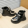 thumbnail image 5 of Eltusu Girls Winter Boots, No Slip Thermal Breathable Bow Kids Shoes Black Size 3(Big Kids), 5 of 9