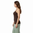 thumbnail image 2 of COUVER Women's Seamless Long Spaghetti Strap Camisole Top Brown One Size, 2 of 6