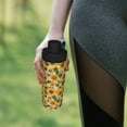 thumbnail image 6 of Lsque Green Leaf Sunflower Pattern Water Bottle,18oz Sports Insulated Kettle for Cycling Gym Basketball Outdoor, Suitable as a Present, 6 of 7