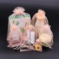 thumbnail image 2 of Bolsa de Organza con cordón para embalaje de joyería, bolsas de 7x9, 9x12, 10x15cm para regalo, boda, fiesta, Navidad, dulces, 100, 50/50% Uds., 2 of 4