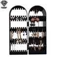 thumbnail image 3 of 2/3/4 Fans Panels Screen Folding Clear Earrings Studs Display Rack Necklace Jewelry Shelf Stand Holder Organizer Storage Box 5B-300 Holder, 3 of 6