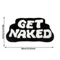 thumbnail image 3 of Mat With Contrast Letter Patterns Non Washable Highly Absorbent For Bathroom Hallway Bedroom Floor, 3 of 4