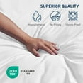 thumbnail image 5 of HOMTEC 100% Cotton Flat Sheet 2-Pack, Crisp Soft Percale Cotton Top Sheet for Massage Table, Hospital, Dorm (Twin / Twin XL, White), 5 of 9