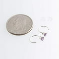 thumbnail image 5 of Sterling Silver Half Huggie Hoop Piercing Earrings for Women, Hypoallergenic Hug Cartilage Earring Studs (Amethyst 3mm/ 18 gauge), 5 of 9