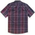 thumbnail image 2 of Dubinik® Mens Short Sleeve Button Down Shirts 100% Cotton Plaid Men's Casual Button-Down Shirts with Pocket, 2 of 5