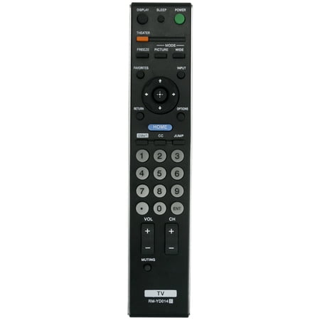 New RM-YD014 Remote Control Replacement for Sony Bravia LED LCD HDTV KDL-40V3000