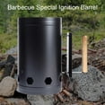 thumbnail image 6 of WLIZJ New! In Stock! Barbecue Fire Starter Bucket Bbq Carbon Barrels Tool for Outdoor Grill (Black), Kitchen Supplies Clearance!, 6 of 10