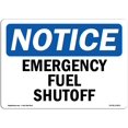 thumbnail image 1 of OSHA Notice Signs - Emergency Fuel Shutoff Sign | Extremely Durable Made in The USA Signs or Heavy Duty Vinyl Label, 1 of 5