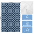 thumbnail image 5 of Navy Blue Morocco 1 Pack Kitchen Towel, Water Absorbent Dish Towel, Modern Abstract Classic Geometric Decorative Hand Towels - Quick Drying Cloth for Cooking Baking, 18x28 Inch, 5 of 8