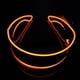 thumbnail image 5 of Gafas de sol luminosas LED con visera electrónica para bares y clubes, brillo fresco. naranja, 5 of 9