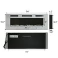 thumbnail image 2 of 50'' Electric Fireplace Recessed 3.8''Ultra Thin Insert &Remote control, Adjustable flame color & time, Low Noise (Fake Fire), 2 of 10