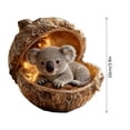 thumbnail image 3 of Adorno colgante de árbol de Navidad para animales del bosque, diseño caprichoso, decoración versátil, acrílico duradero, uso en temporada navideña, 10 cm, 3 of 5