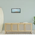 thumbnail image 2 of Stupell Industries Waterfront Pier Coastal Ocean View Nature Painting Black Floater Framed Canvas Art Print Wall Art, 25 x 11, 2 of 9