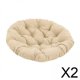thumbnail image 1 of 2 Cojines Redondos Acolchados De 50 Cm Con Forma De Huevo Para Silla, Accesorio Para Habitación Familiar, Color Caqui, 1 of 8