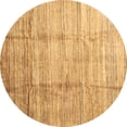 thumbnail image 1 of Ahgly Company Indoor Round Abstract Brown Contemporary Area Rugs, 6' Round, 1 of 4
