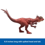 Jurassic World Strike Attack Dilophosaurus Dinosaur Figure, Single Action & Posable, Digital Play