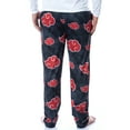 thumbnail image 5 of Naruto Shippuden Mens' Akatsuki Clouds Pajama Sleep Lounge Pants, 5 of 6