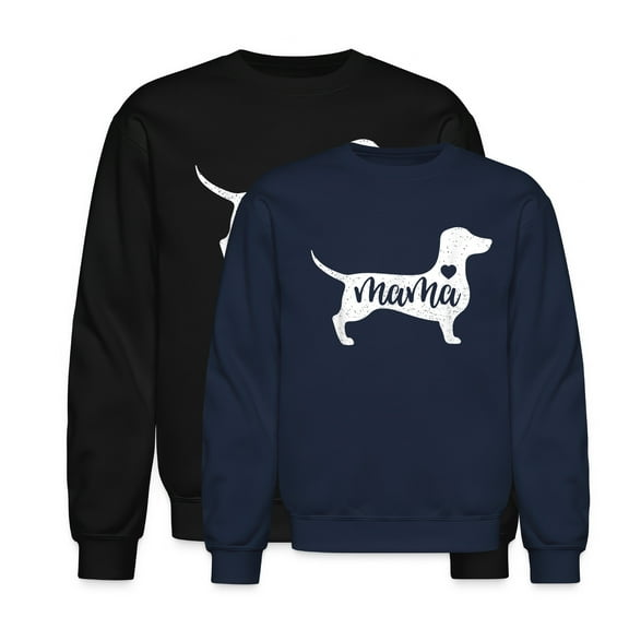 EcoLoom Dachshund Mother's Day Mum Dog Mum Dachshund Mum Long Sleeve Unisex Midweight Crewneck Sweatshirt