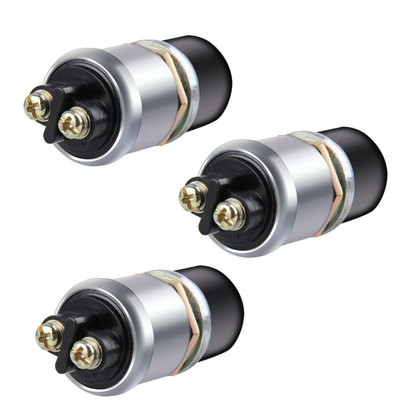 3Pcs Momentary Push Button Starter Switch Heavy Duty Design, Waterproof, 12V, 50A Current