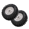 thumbnail image 2 of Neumáticos De Llanta De Rueda De Metal De 1,9 Pulgadas, Neumáticos De Goma Antideslizantes De 96mm RC Duraderos Exquisitos 2 Uds Para SCX10 1/10 ANGGREK Otros, 2 of 8