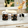 thumbnail image 4 of Yayeee 4 Pack Qtip Holder Bathroom Cotton Swab Canister with Lid Clear Dispenser Set, Retro Watercolor Planet, 4 of 6