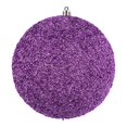 thumbnail image 1 of Vickerman Boules en Plastique de 6 Pouces Orchidée Perlée Violette (Ensemble de 4), 1 of 3