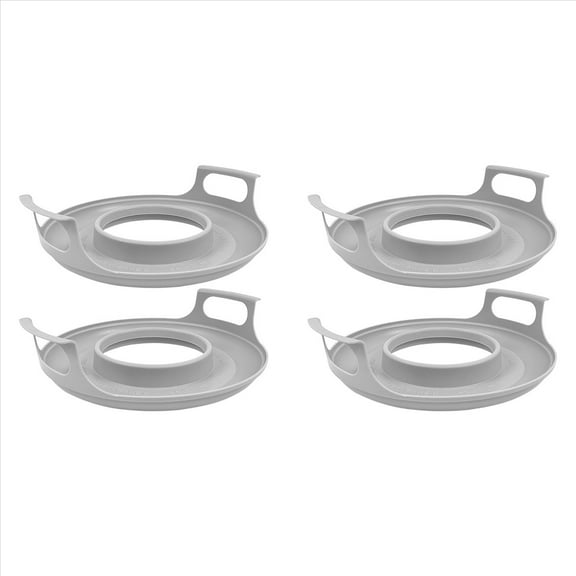 2 Pack Microwave Bowl Holder with Handles - Microwave Cool Plate