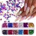 thumbnail image 4 of Gazechimp 5X 12 Colors Nail Glitter Sequins Butterfly Flakes Nail Art 3D Decoration 01, 4 of 7