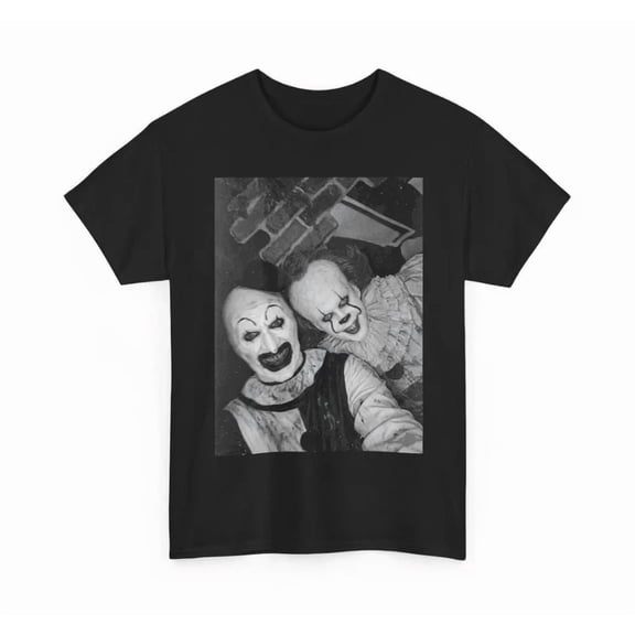 Art the Clown and Pennywise T-Shirt, Horror Movie Tee