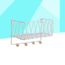 Masteelf  Wall-mounted Storage Rack Small Shelving Multifunctional Shelves White