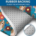 thumbnail image 4 of Basset Hound Dog and Flower-1 Bathroom Rugs Sets 3 Piece,Toilet Cover Set,Absorbent Non Slip Bathroom Mats Sets with U-Shaped Contour Rug Toilet Rug Set, 4 of 5