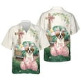 thumbnail image 3 of Easter Egg Saint Bernard Bunny Ear Welcome Spring Truck Hawaiian Shirt Breathable Summer Unisex Merch St Dog Lover - 12002, 3 of 6
