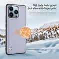 thumbnail image 6 of PU Leather Solid Color Ultra Thin Personality Phone Case for iPhone 13 Pro Max 12 11 X XS XR 8 7, Shockproof Phone Back Cover(Purple,12), 6 of 8