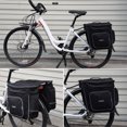 thumbnail image 3 of ROSWHEEL Cycling 2 in 1 30L Bicycle Black Rear Double Side Rack Bag Tail Seat Pannier Outdoor Cycling Saddle Storage, 3 of 7