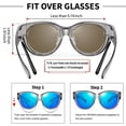 thumbnail image 4 of Gafas de Sol URUMQI Polarizadas UV400 para Mujer, Diseñadas para Usar Sobre Anteojos, 4 of 6