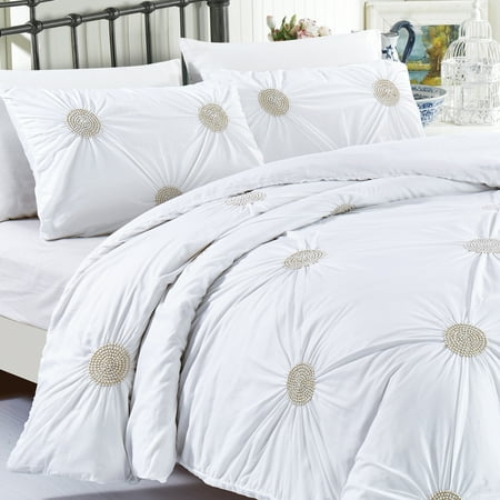 California Design Den Tahiti Pearls Duvet Cover Set Cotton Gold