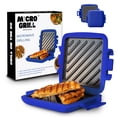 thumbnail image 1 of Micro Grill | Sandwichera de microondas - Munchy de queso a la parrilla - Toastie Maker - Prensa Panini - Viaje (azul), 1 of 5