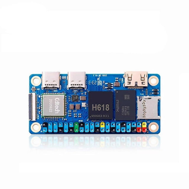 For Zero 2W Development Board 2G RAM+Expansion Board+Case DDR4 Mini PC H618 WiFi5 BT5.0 Support 4K 60FPS