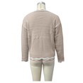 thumbnail image 5 of Kilaqueen Sweaters for Women Long Sleeve V Neck Classic Fit Knit Pullover Tops Casual Trendy Elegant Solid Color Sweater, 5 of 6